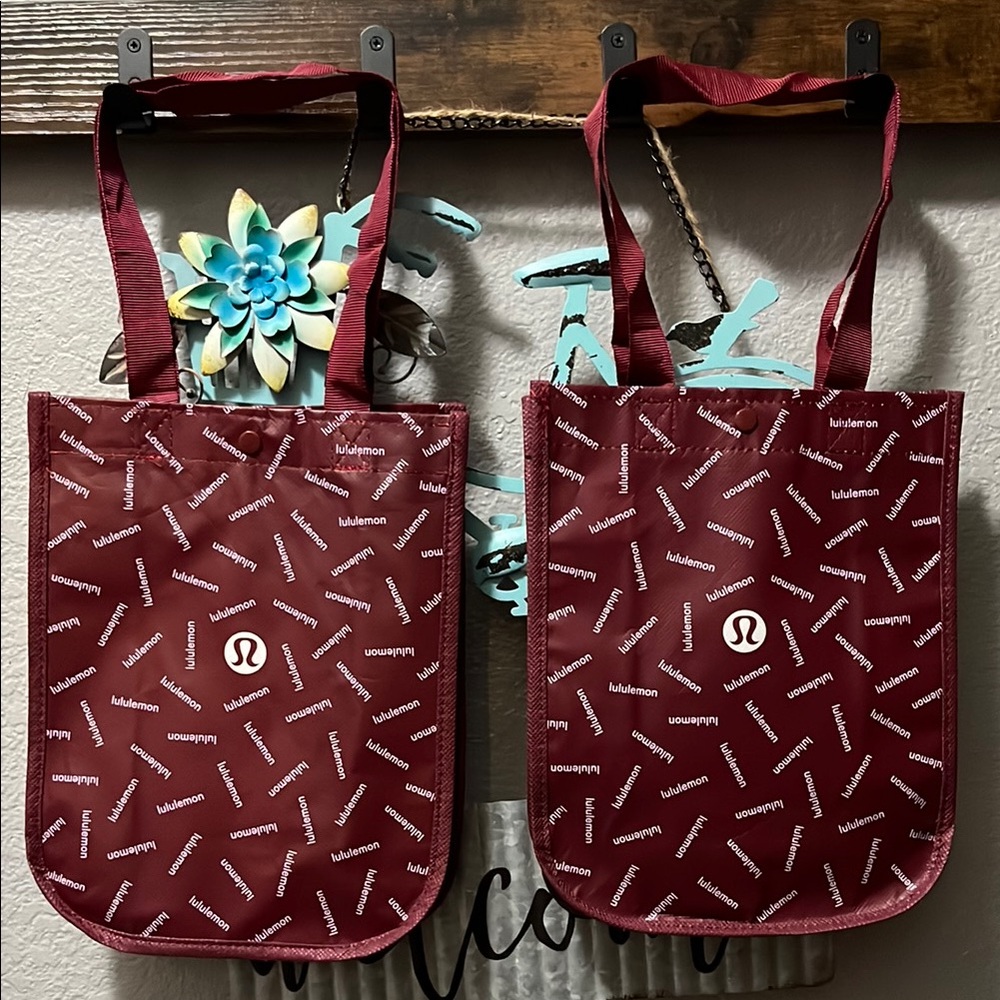2 lululemon athletica Red Tote Bags